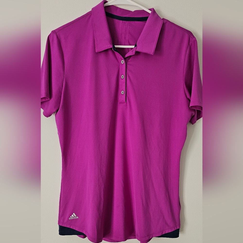 Adidas Purple Golf Shirt